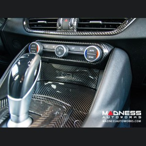 Alfa Romeo Giulia USB Trim Frame Cover - Carbon Fiber - RHD